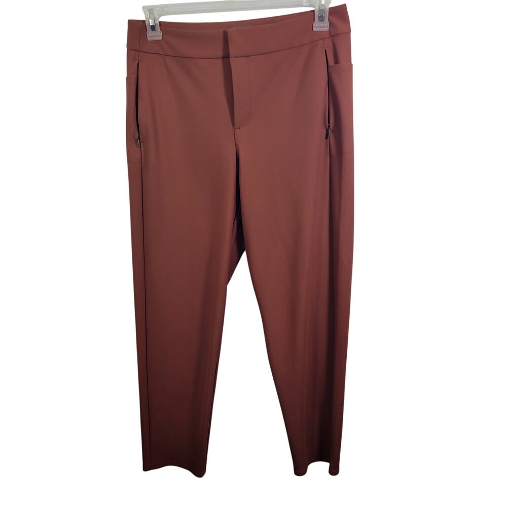 Athleta Stellar Brown Skinny Ankle Trouser Pants Size 12  6126-1364